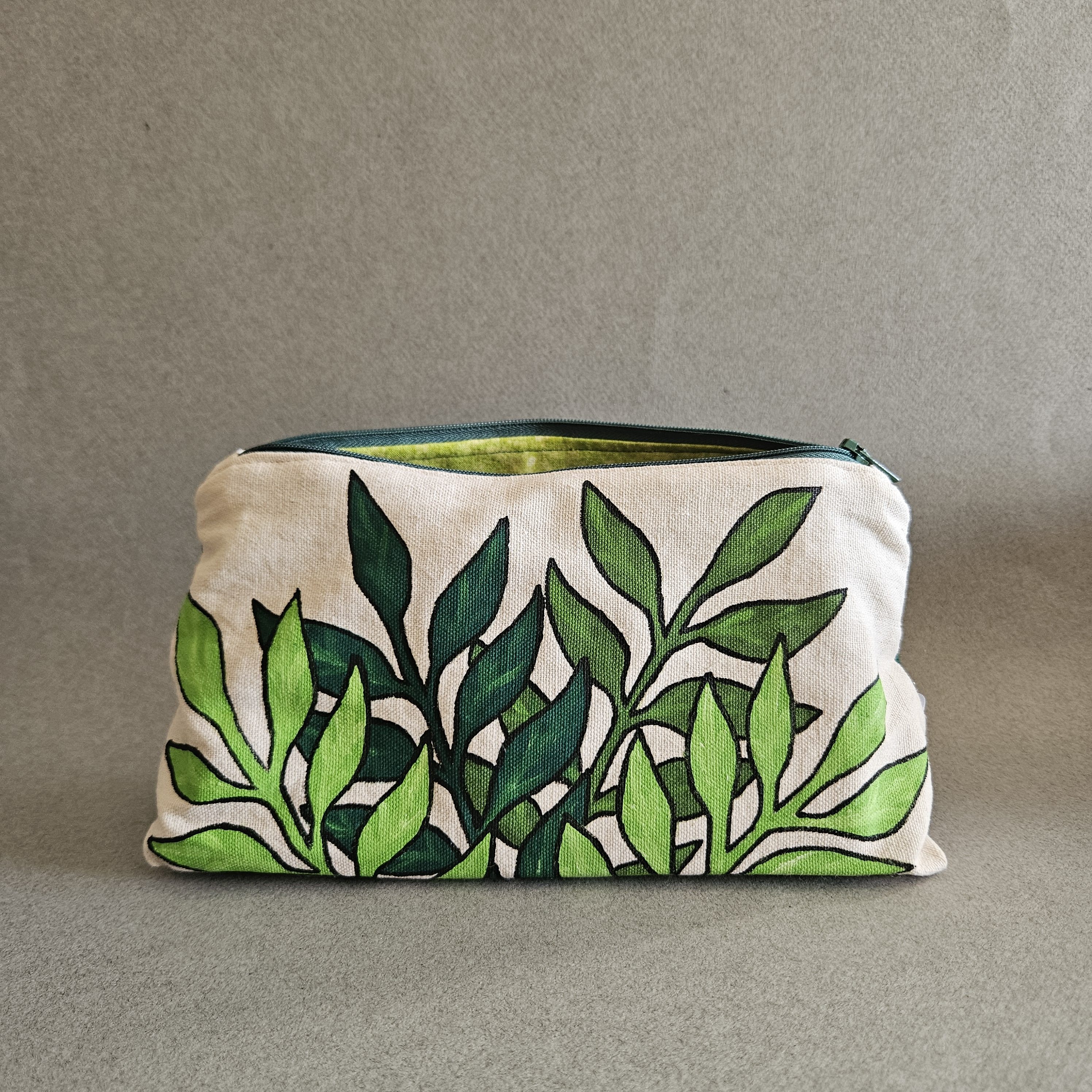 Trousse plantes vue de face doublure