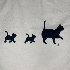Tote bag 3 petits chats