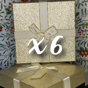 Pack or (x6 boules de Noël)