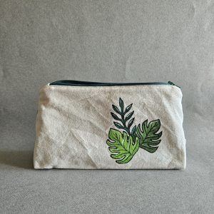 Trousse monstera vue de face ouverte