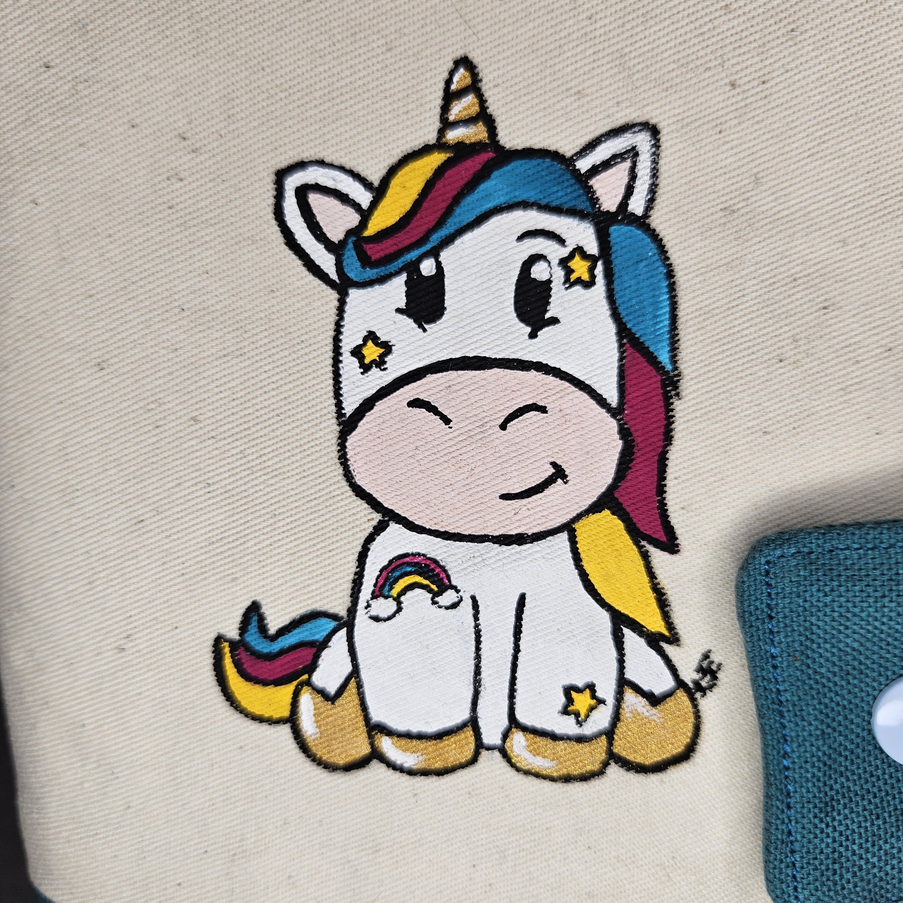 Photo produit carnet de sante licorne dessin de pres