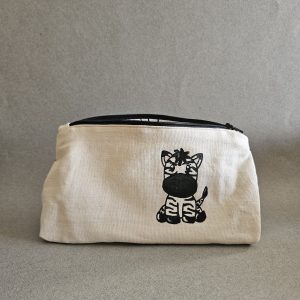 Trousse zèbre vue de face ouverte