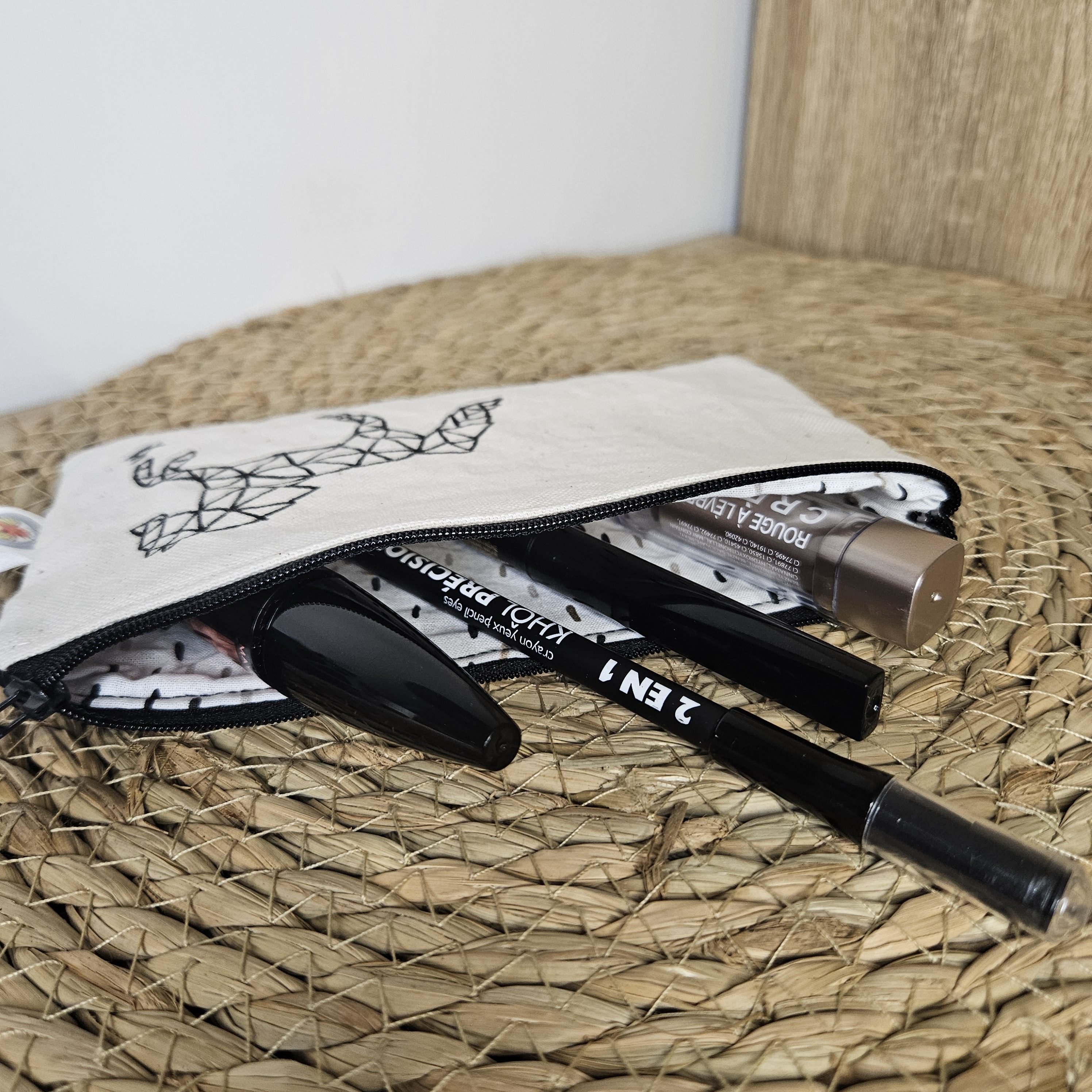 Pochette cheval géométrique pratique pour organiser son sac