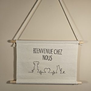 Banderole murale "Bienvenue chez nous"