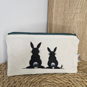 Pochette lapins pour organiser son sac à main