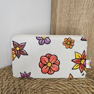 Pochette fleurs vue de face