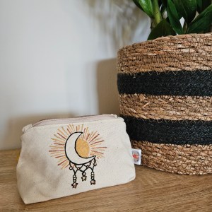 Porte-monnaie soleil et lune