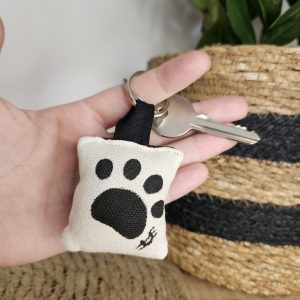 Porte-clé patte, anneau en métal pour accrocher