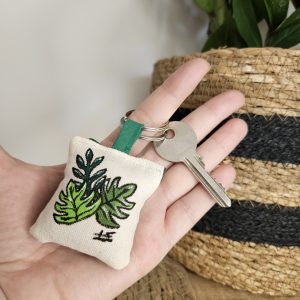 Porte-clé monstera