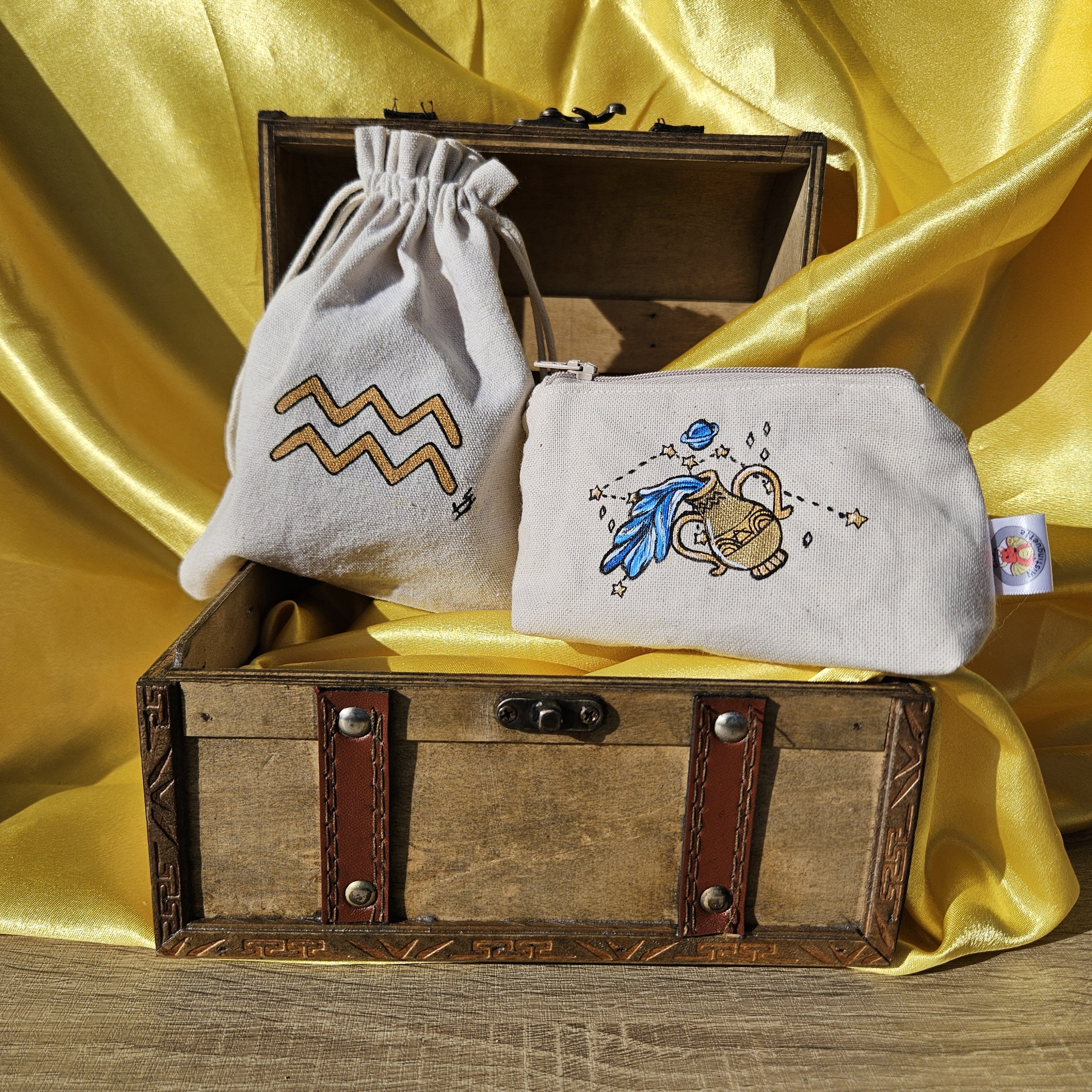 Porte-monnaie verseau vue de face fermé