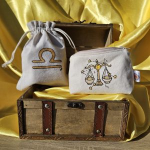 Porte-monnaie balance vue de face ouvert