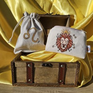 Porte-monnaie Lion vue de face ouvert