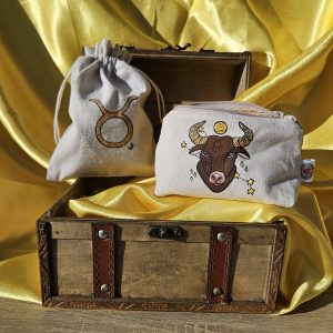 Porte-monnaie Taureau vue de face ouvert