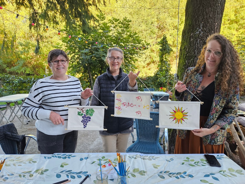 Atelier créatif au restaurant Le Claux à Peyremale