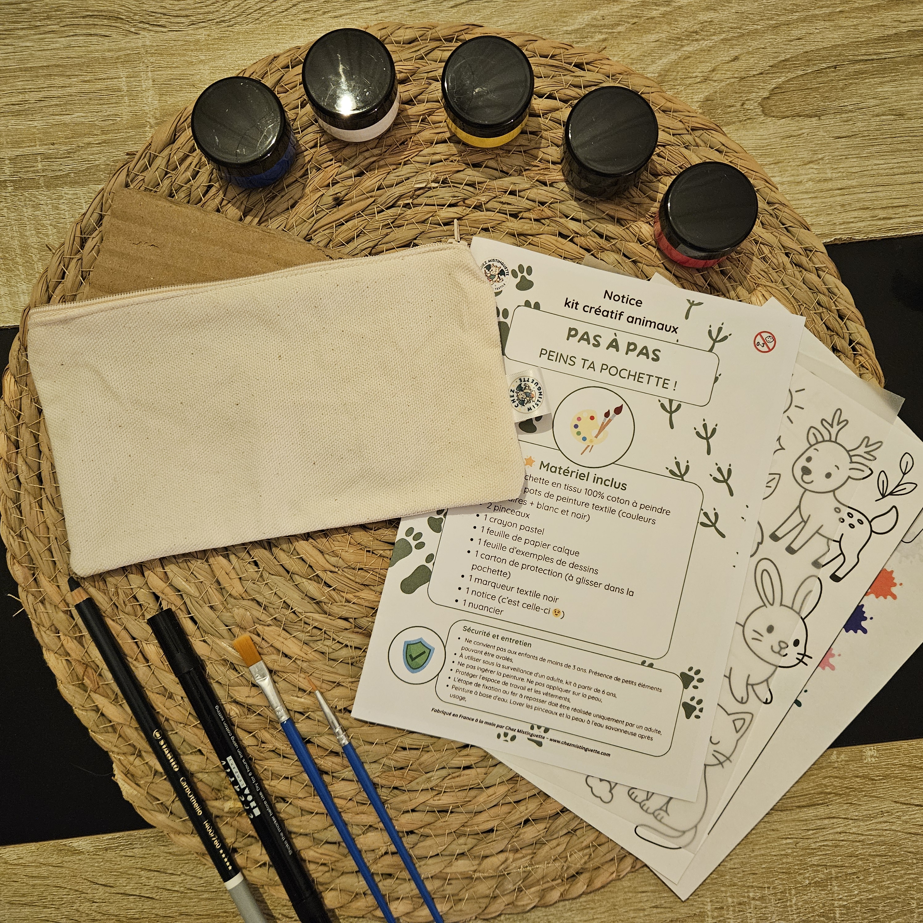 Ensemble kit créatif animaux