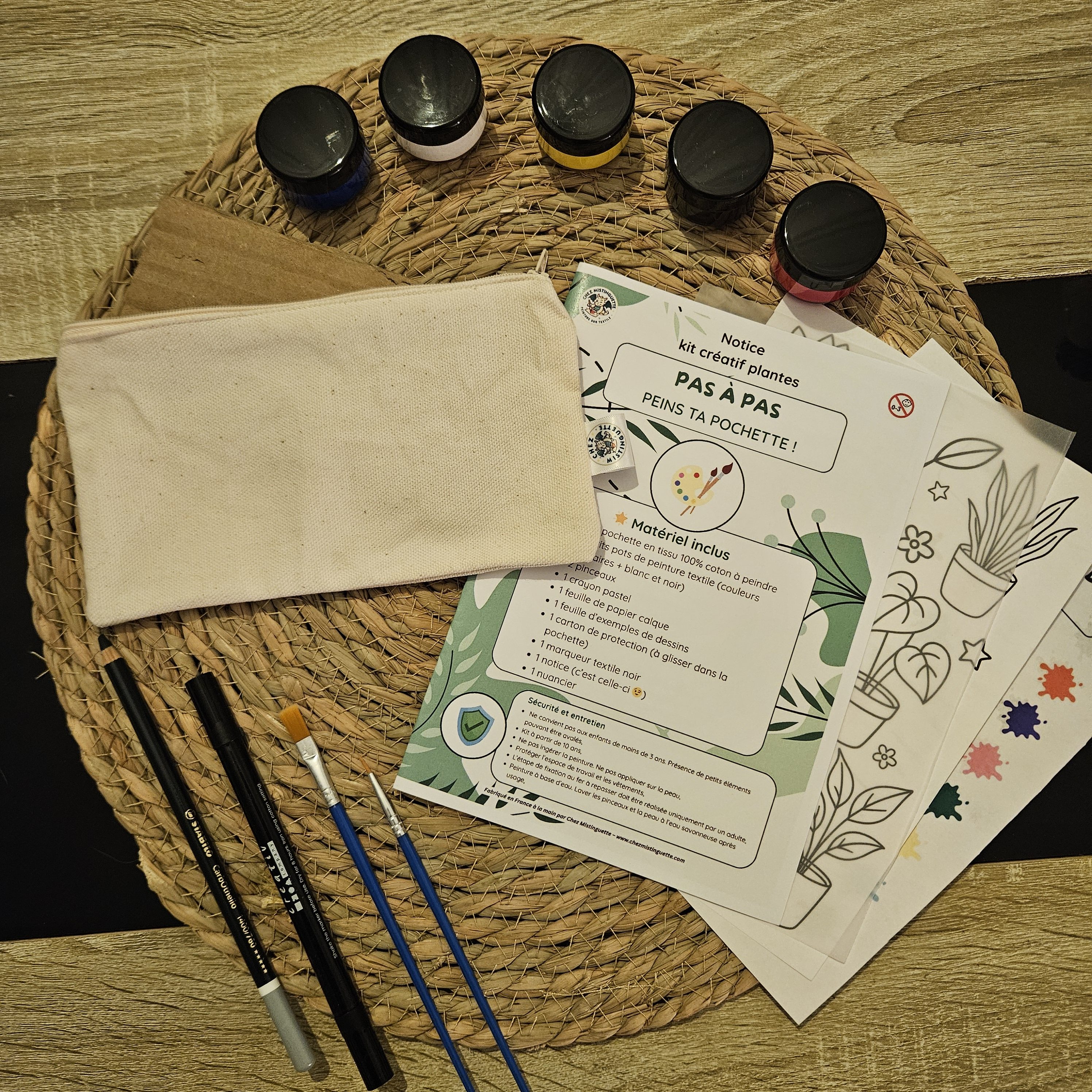 Ensemble kit créatif plantes